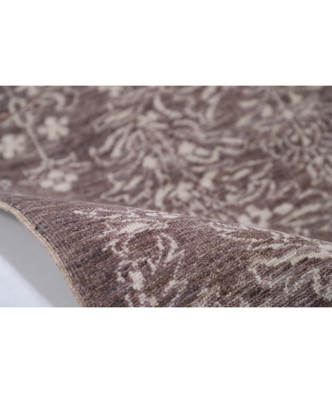 Hand Knotted Artemix Wool Rug 5' 11" X 8' 7" 5' 11" X 8' 7" (180 X 262) / Brown / Brown
