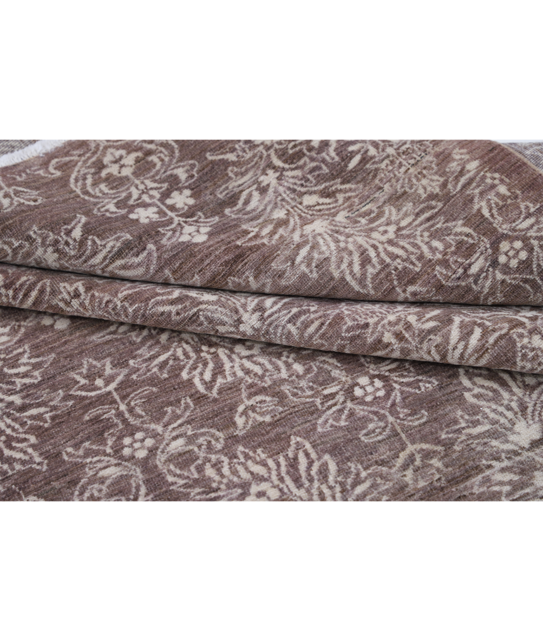 Hand Knotted Artemix Wool Rug 5' 11" X 8' 7" 5' 11" X 8' 7" (180 X 262) / Brown / Brown
