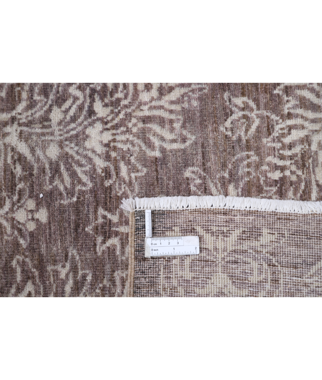 Hand Knotted Artemix Wool Rug 5' 11" X 8' 7" 5' 11" X 8' 7" (180 X 262) / Brown / Brown