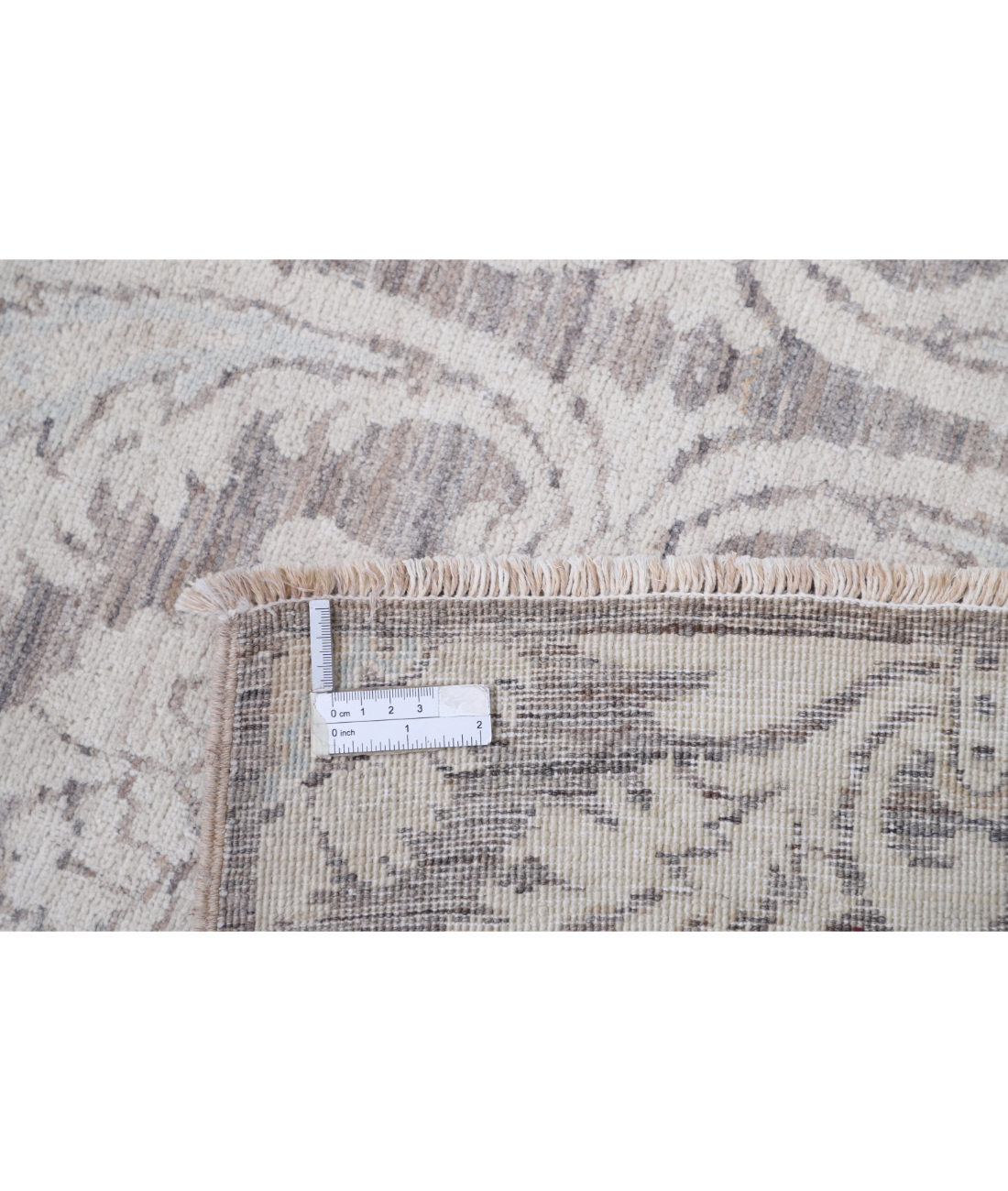 Hand Knotted Artemix Wool Rug 6' 2" X 8' 1" 6' 2" X 8' 1" (188 X 246) / Brown / Ivory