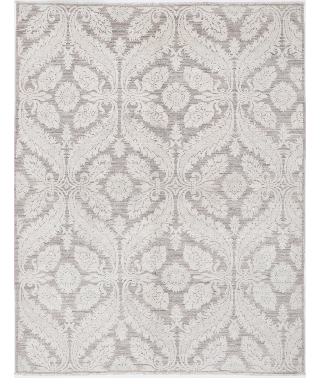 Hand Knotted Artemix Wool Rug 6' 2" X 8' 1" 6' 2" X 8' 1" (188 X 246) / Brown / Ivory
