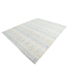 Hand Knotted Artemix Wool Rug 8' 3" X 10' 1" 8' 3" X 10' 1" (251 X 307) / Ivory / Blue