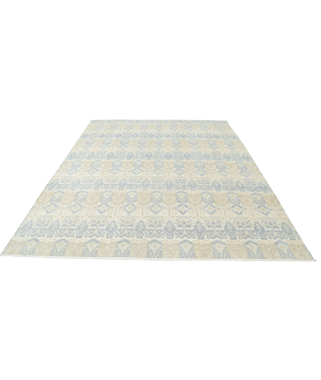 Hand Knotted Artemix Wool Rug 8' 3" X 10' 1" 8' 3" X 10' 1" (251 X 307) / Ivory / Blue