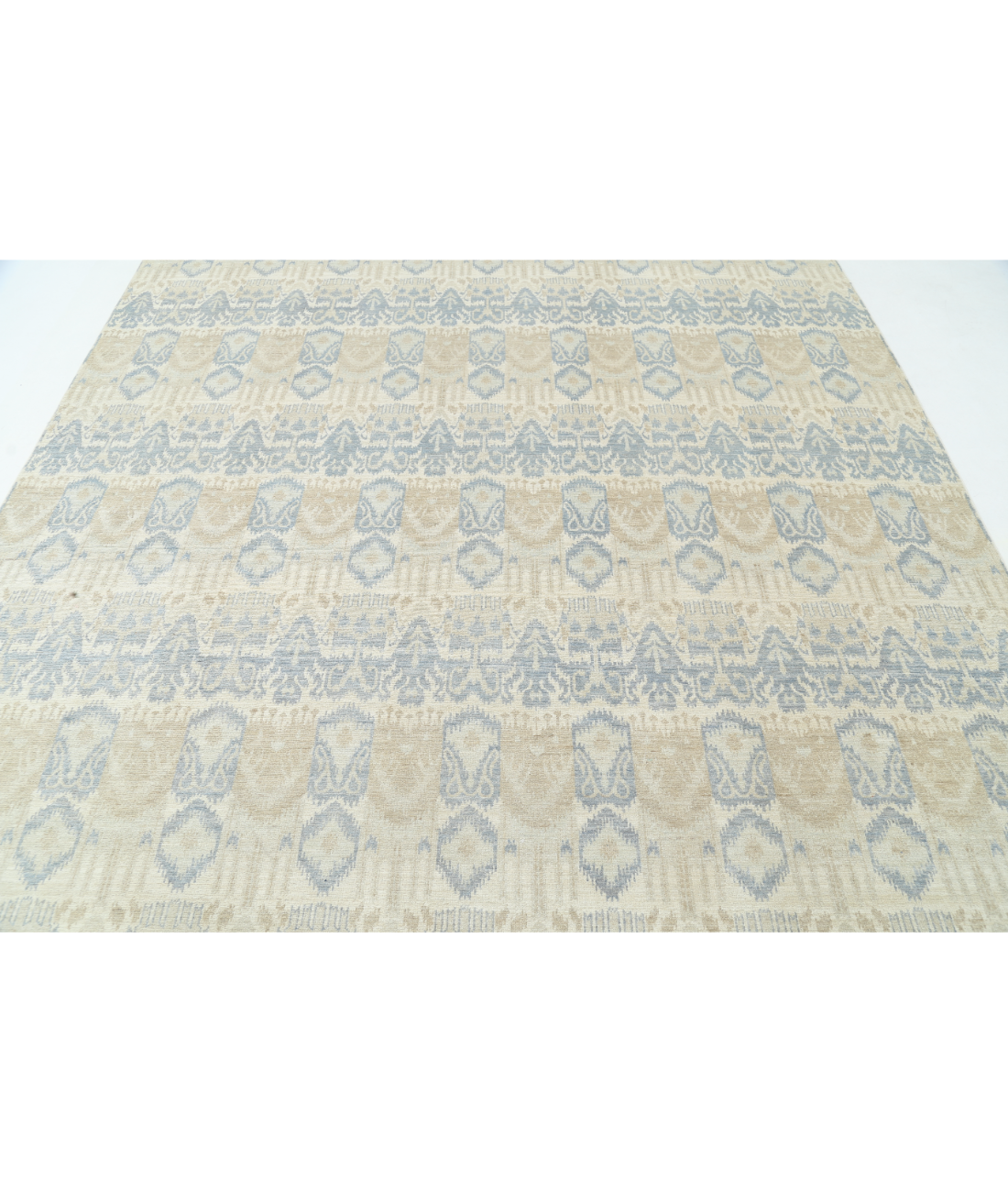 Hand Knotted Artemix Wool Rug 8' 3" X 10' 1" 8' 3" X 10' 1" (251 X 307) / Ivory / Blue