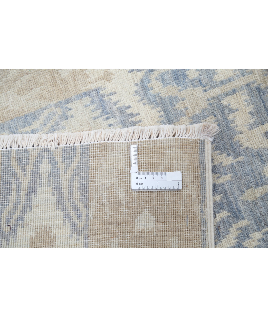 Hand Knotted Artemix Wool Rug 8' 3" X 10' 1" 8' 3" X 10' 1" (251 X 307) / Ivory / Blue