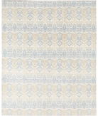 Hand Knotted Artemix Wool Rug 8' 3" X 10' 1" 8' 3" X 10' 1" (251 X 307) / Ivory / Blue