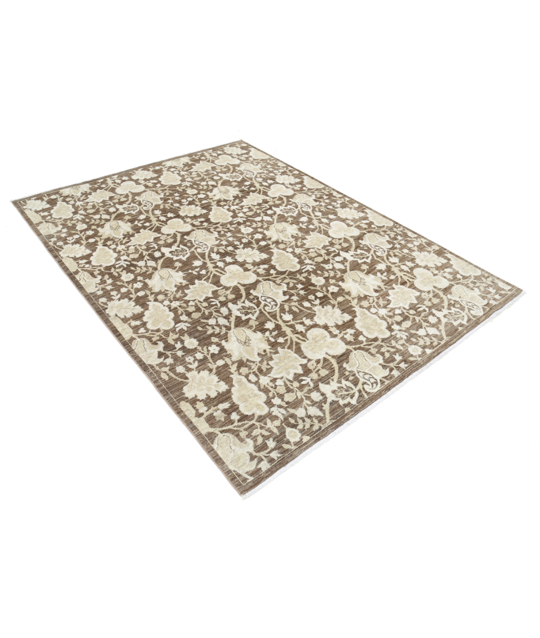 Hand Knotted Artemix Wool Rug 8' 0" X 9' 10" 8' 0" X 9' 10" (244 X 300) / Brown / Brown