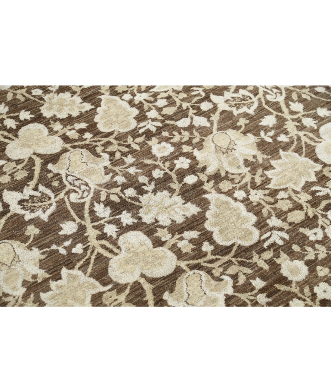 Hand Knotted Artemix Wool Rug 8' 0" X 9' 10" 8' 0" X 9' 10" (244 X 300) / Brown / Brown