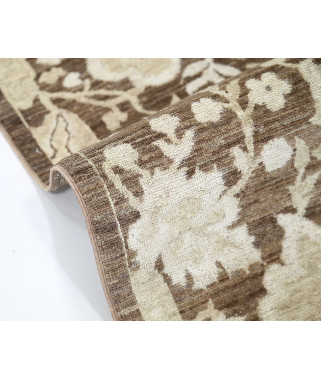 Hand Knotted Artemix Wool Rug 8' 0" X 9' 10" 8' 0" X 9' 10" (244 X 300) / Brown / Brown