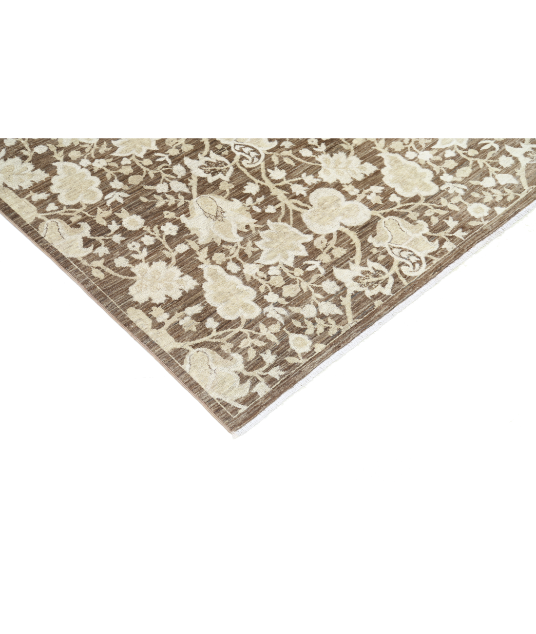 Hand Knotted Artemix Wool Rug 8' 0" X 9' 10" 8' 0" X 9' 10" (244 X 300) / Brown / Brown