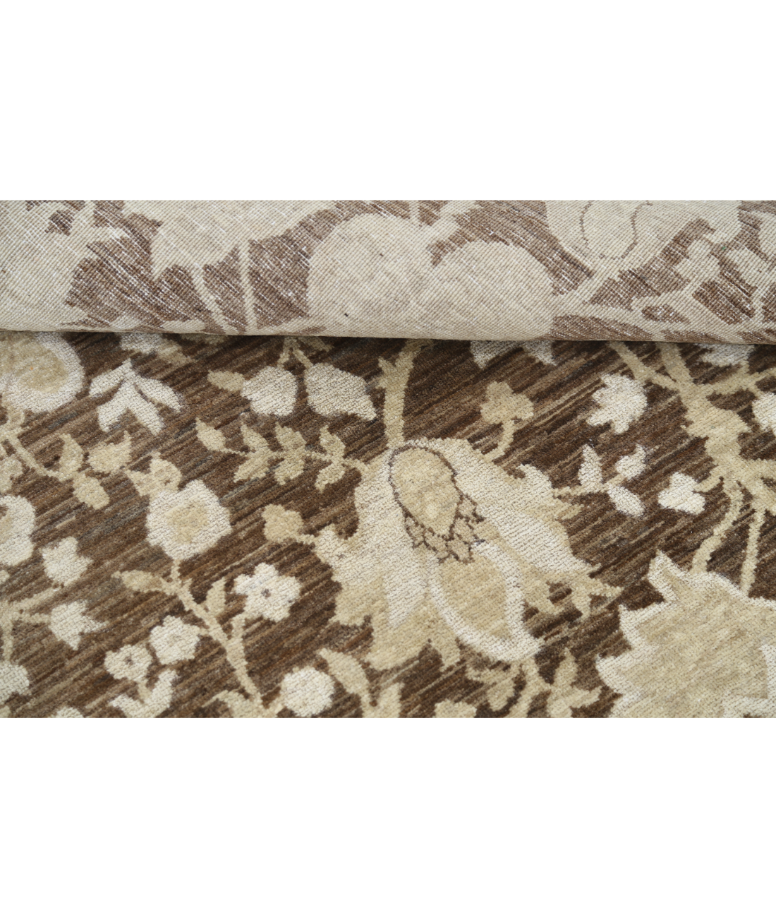 Hand Knotted Artemix Wool Rug 8' 0" X 9' 10" 8' 0" X 9' 10" (244 X 300) / Brown / Brown