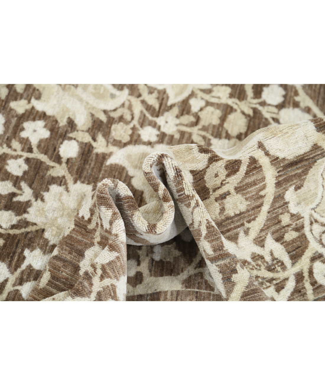 Hand Knotted Artemix Wool Rug 8' 0" X 9' 10" 8' 0" X 9' 10" (244 X 300) / Brown / Brown