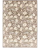 Hand Knotted Artemix Wool Rug 8' 0" X 9' 10" 8' 0" X 9' 10" (244 X 300) / Brown / Brown