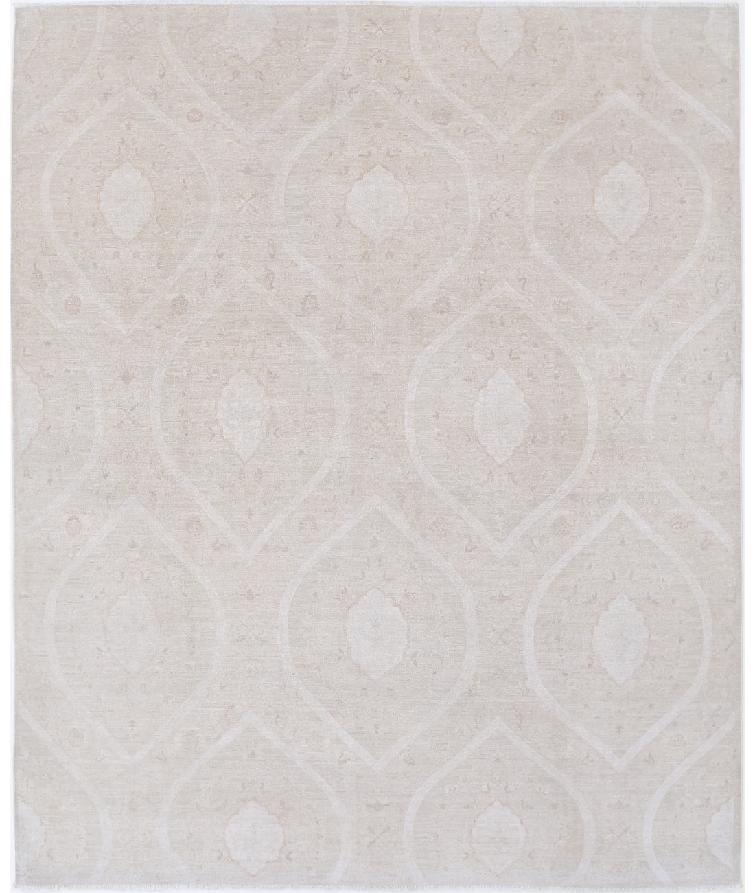 Hand Knotted Artemix Wool Rug 7' 11" X 9' 6" 7' 11" X 9' 6" (241 X 290) / Brown / Brown