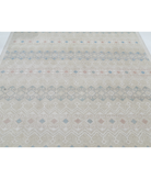 Hand Knotted Artemix Wool Rug 6' 6" X 9' 6" 6' 6" X 9' 6" (198 X 290) / Ivory / Ivory