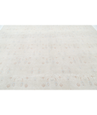 Hand Knotted Artemix Wool Rug 9' 10" X 13' 3" 9' 10" X 13' 3" (300 X 404) / Ivory / Teal