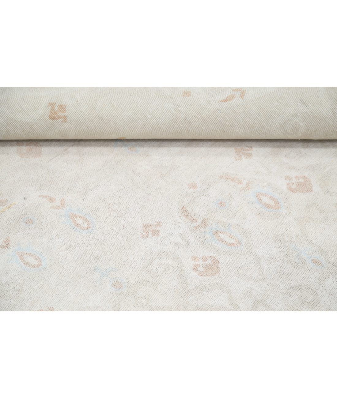 Hand Knotted Artemix Wool Rug 9' 10" X 13' 3" 9' 10" X 13' 3" (300 X 404) / Ivory / Teal