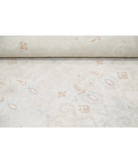 Hand Knotted Artemix Wool Rug 9' 10" X 13' 3" 9' 10" X 13' 3" (300 X 404) / Ivory / Teal