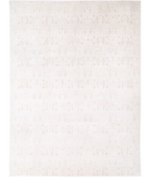 Hand Knotted Artemix Wool Rug 9' 10" X 13' 3" 9' 10" X 13' 3" (300 X 404) / Ivory / Teal