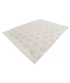 Hand Knotted Artemix Wool Rug 8' 8" X 11' 3" 8' 8" X 11' 3" (264 X 343) / Ivory / Ivory
