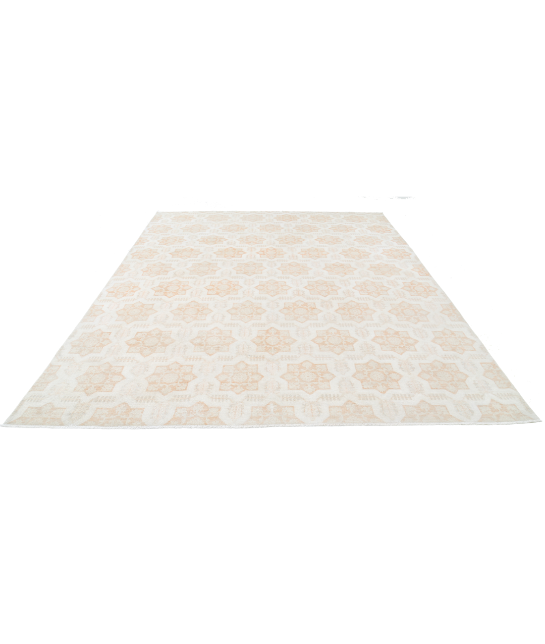 Hand Knotted Artemix Wool Rug 8' 8" X 11' 3" 8' 8" X 11' 3" (264 X 343) / Ivory / Ivory