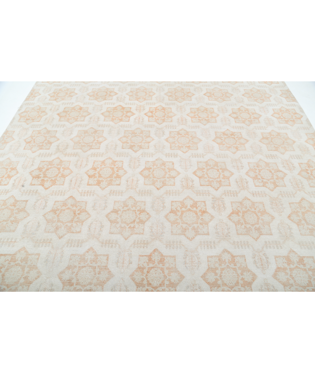 Hand Knotted Artemix Wool Rug 8' 8" X 11' 3" 8' 8" X 11' 3" (264 X 343) / Ivory / Ivory