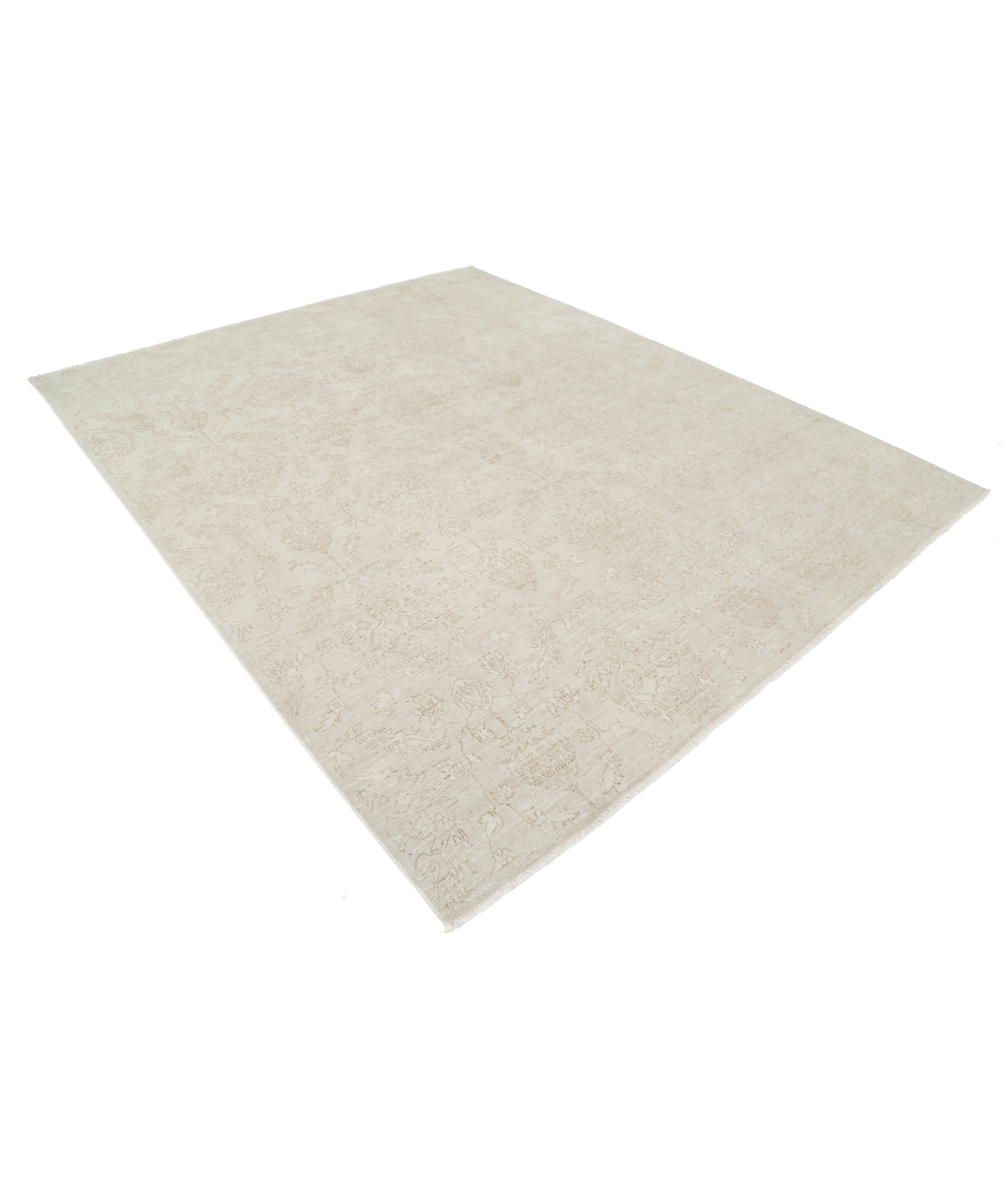 Hand Knotted Artemix Wool Rug 8' 0" X 9' 11" 8' 0" X 9' 11" (244 X 302) / Beige / Taupe