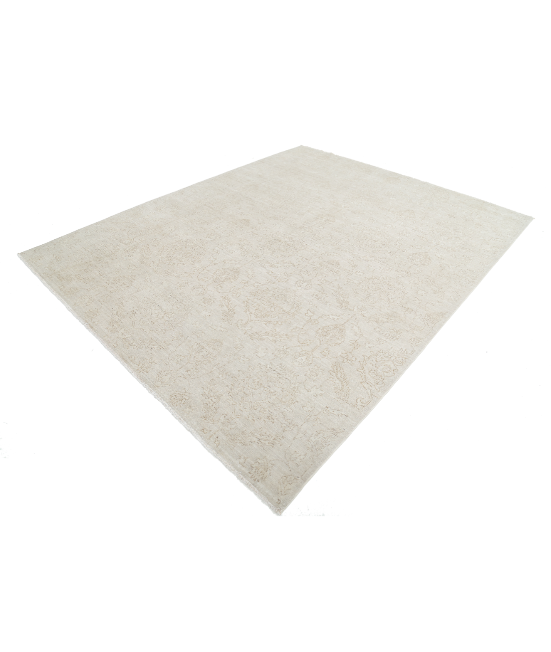 Hand Knotted Artemix Wool Rug 8' 0" X 9' 11" 8' 0" X 9' 11" (244 X 302) / Beige / Taupe