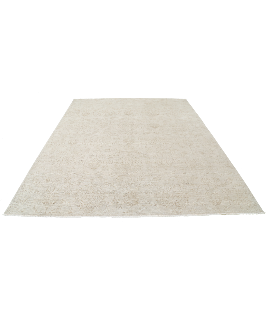 Hand Knotted Artemix Wool Rug 8' 0" X 9' 11" 8' 0" X 9' 11" (244 X 302) / Beige / Taupe