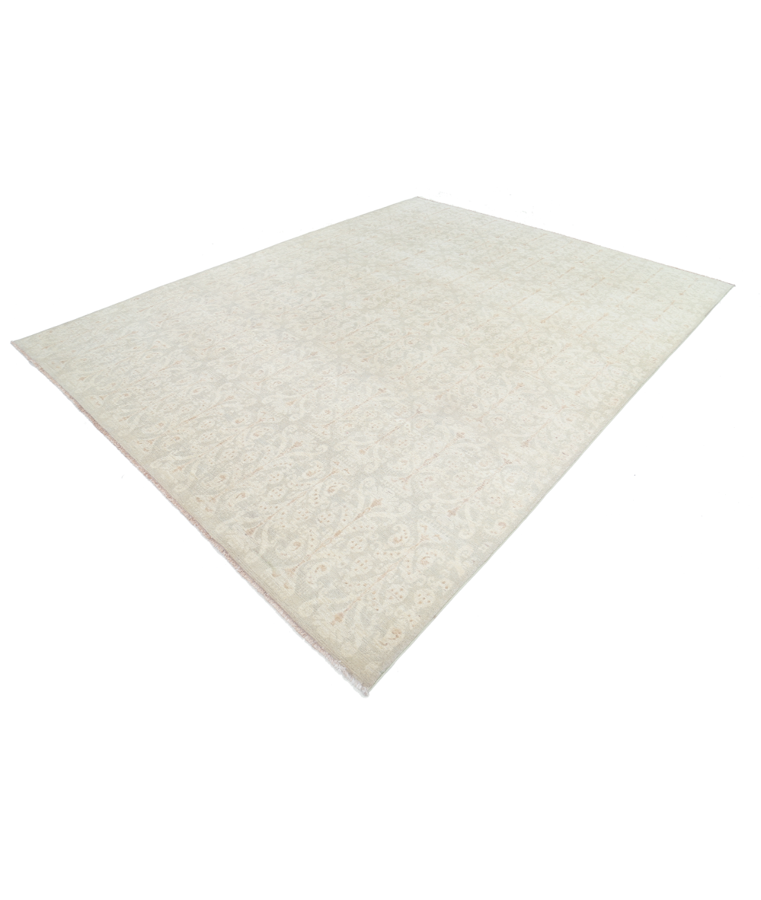 Hand Knotted Artemix Wool Rug 8' 10" X 11' 8" 8' 10" X 11' 8" (269 X 356) / Grey / Grey