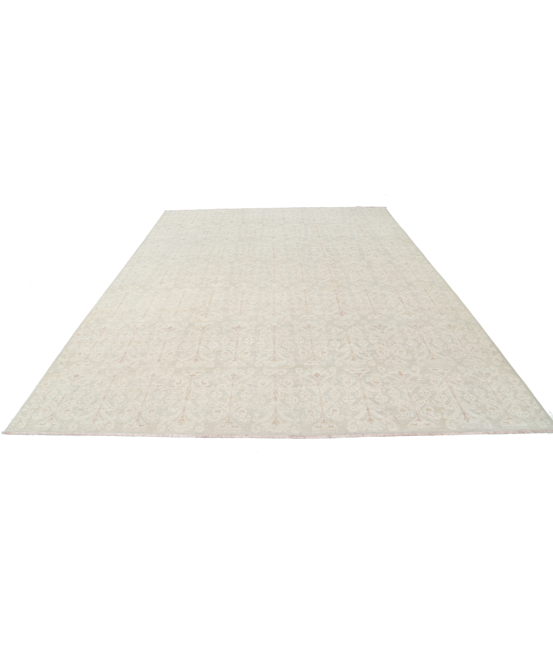 Hand Knotted Artemix Wool Rug 8' 10" X 11' 8" 8' 10" X 11' 8" (269 X 356) / Grey / Grey