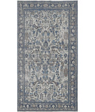 Vintage 7'2'' X 13'0'' Hand-Knotted Wool Rug 7'2'' x 13'0'' (215 X 390) / Ivory / Blue