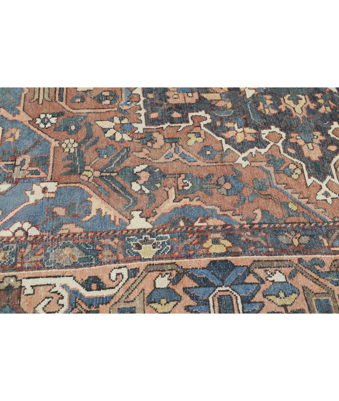 Vintage 10'0'' X 11'11'' Hand-Knotted Wool Rug 10'0'' x 11'11'' (300 X 358) / Rust / Peach