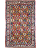 Bakhtiari 5'1'' X 8'3'' Hand-Knotted Wool Rug 5'1'' x 8'3'' (153 X 248) / Red / Ivory