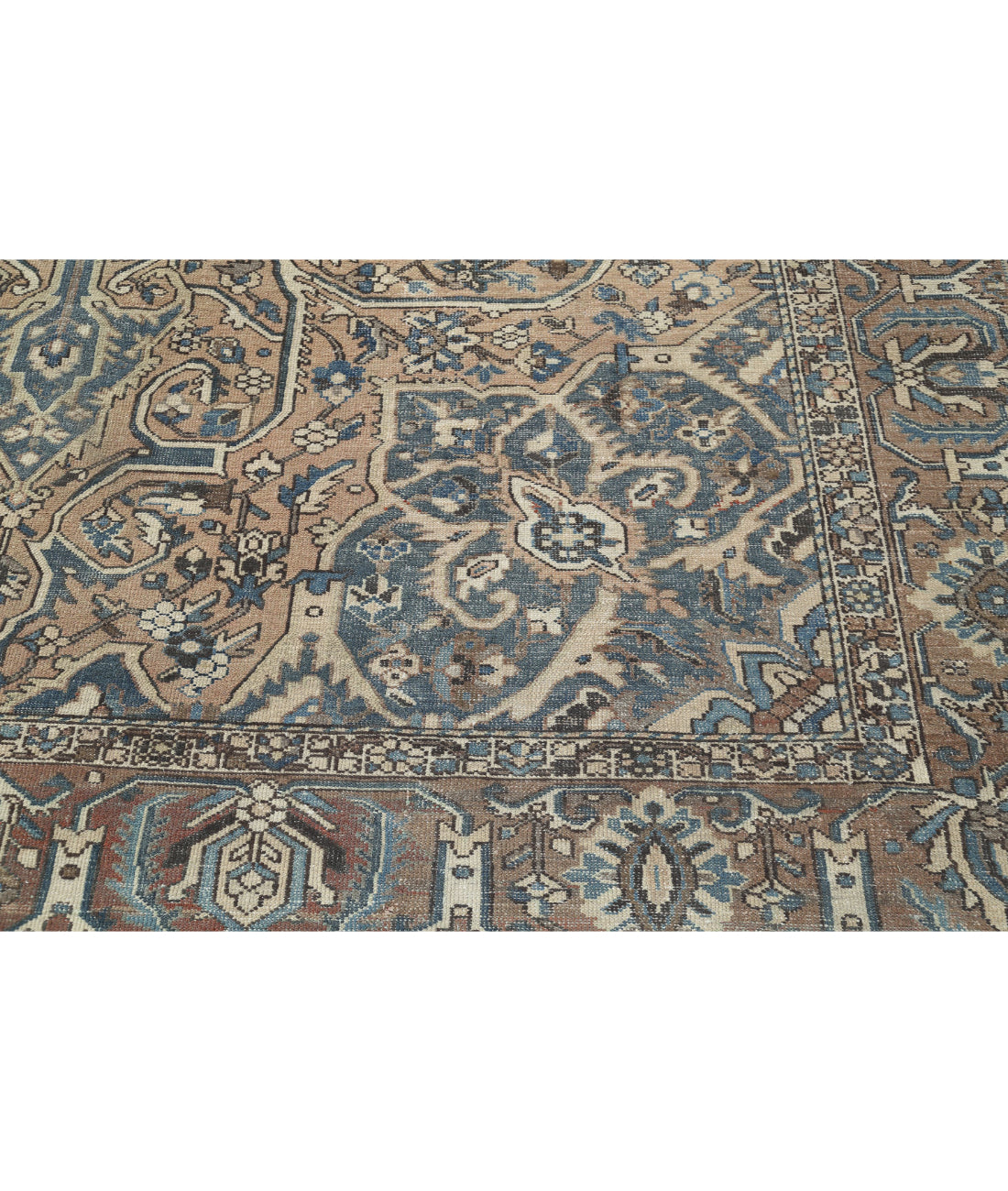 Vintage 10'6'' X 13'3'' Hand-Knotted Wool Rug 10'6'' x 13'3'' (315 X 398) / Taupe / Brown