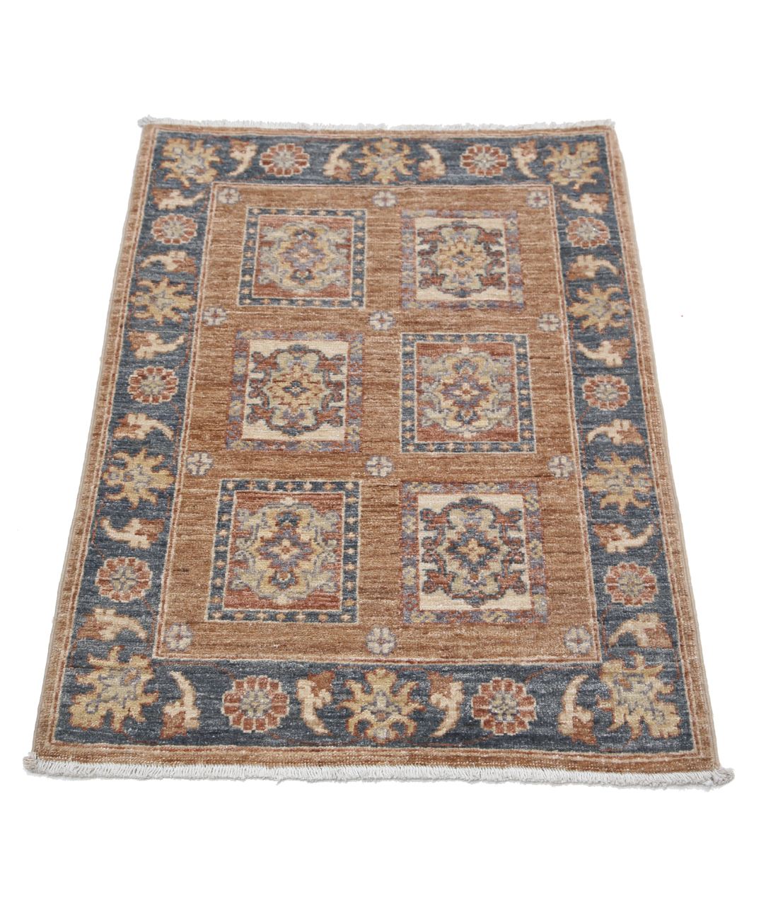 Hand Knotted Bakhtiari Wool Rug 2' 2" X 3' 1" 2' 2" X 3' 1" (66 X 94) / Brown / Grey