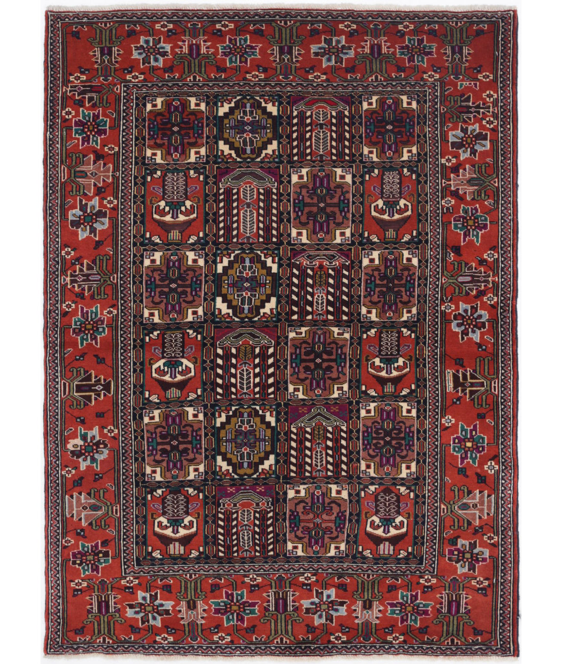 Baluch 3'3'' X 4'8'' Hand-Knotted Wool Rug 3'3'' x 4'8'' (98 X 140) / Multi / Rust