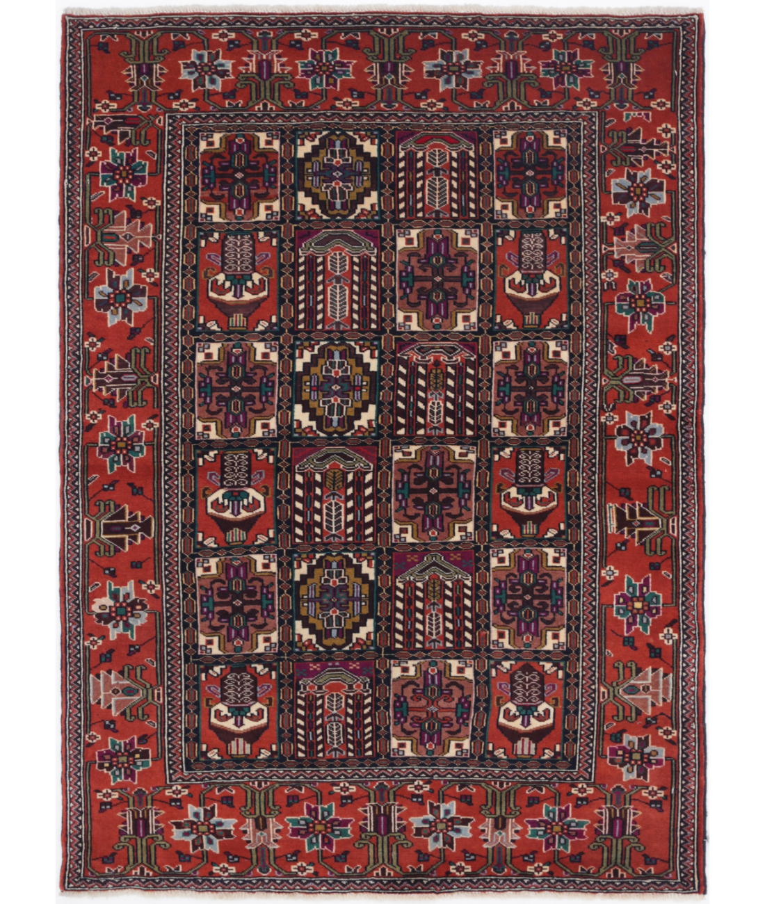 Baluch 3'3'' X 4'8'' Hand-Knotted Wool Rug 3'3'' x 4'8'' (98 X 140) / Multi / Rust
