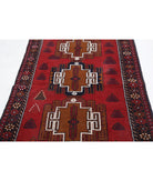 Baluch 3'5'' X 5'9'' Hand-Knotted Wool Rug 3'5'' x 5'9'' (103 X 173) / Red / Blue