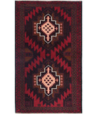 Baluch 2'8'' X 4'6'' Hand-Knotted Wool Rug 2'8'' x 4'6'' (80 X 135) / Red / N/A