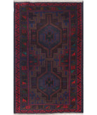 Baluch 2'9'' X 4'5'' Hand-Knotted Wool Rug 2'9'' x 4'5'' (83 X 133) / Red / N/A