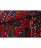 Baluch 3'0'' X 4'9'' Hand-Knotted Wool Rug 3'0'' x 4'9'' (90 X 143) / Red / N/A