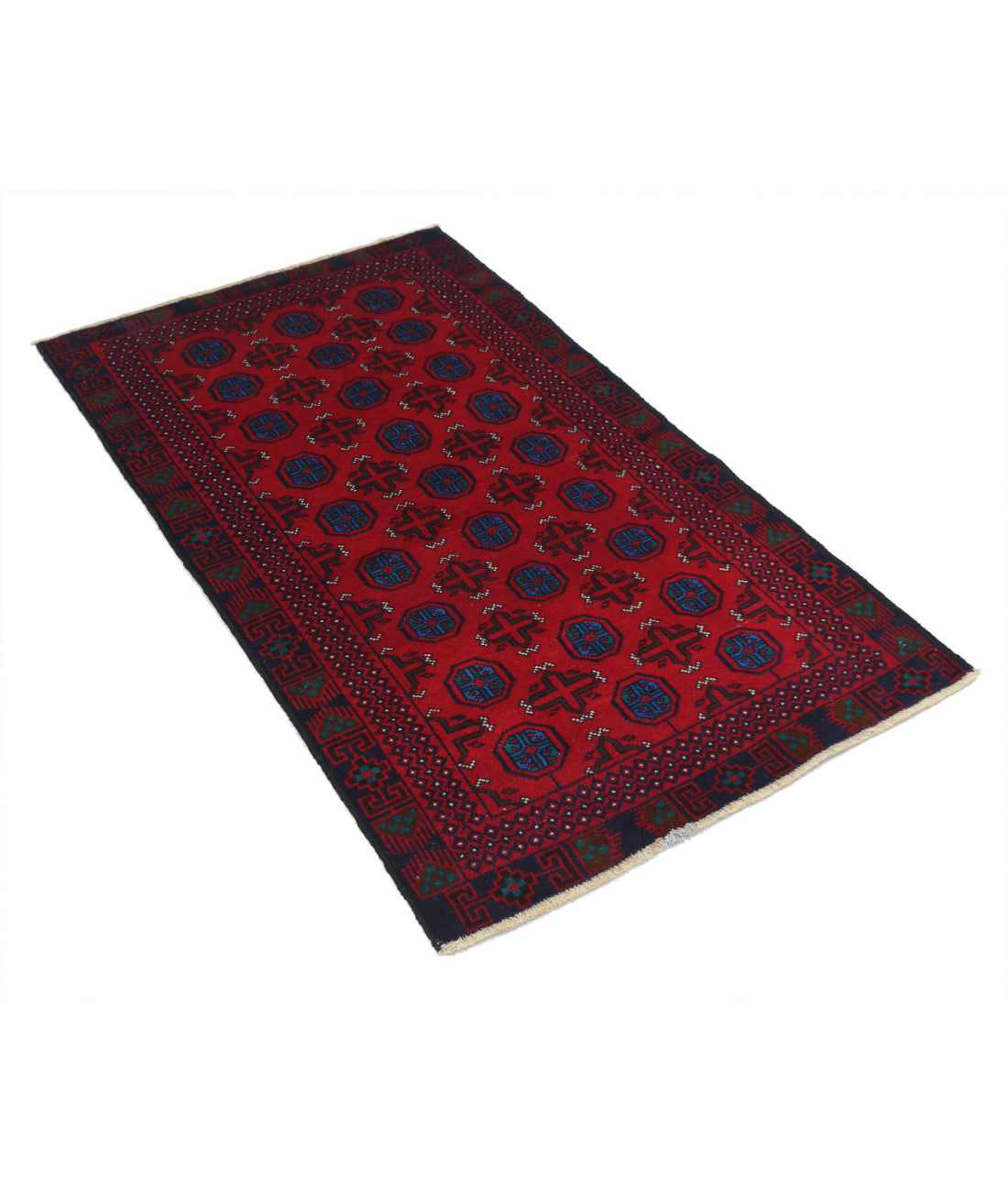 Baluch 2'10'' X 4'8'' Hand-Knotted Wool Rug 2'10'' x 4'8'' (85 X 140) / Red / N/A