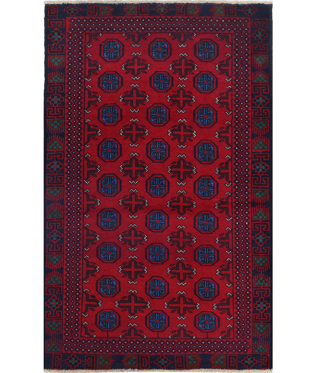 Baluch 2'10'' X 4'8'' Hand-Knotted Wool Rug 2'10'' x 4'8'' (85 X 140) / Red / N/A