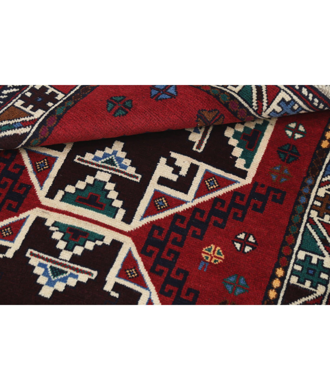 Baluch 2'11'' X 4'6'' Hand-Knotted Wool Rug 2'11'' x 4'6'' (88 X 135) / Red / N/A