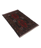 Baluch 3'1'' X 4'8'' Hand-Knotted Wool Rug 3'1'' x 4'8'' (93 X 140) / Red / N/A