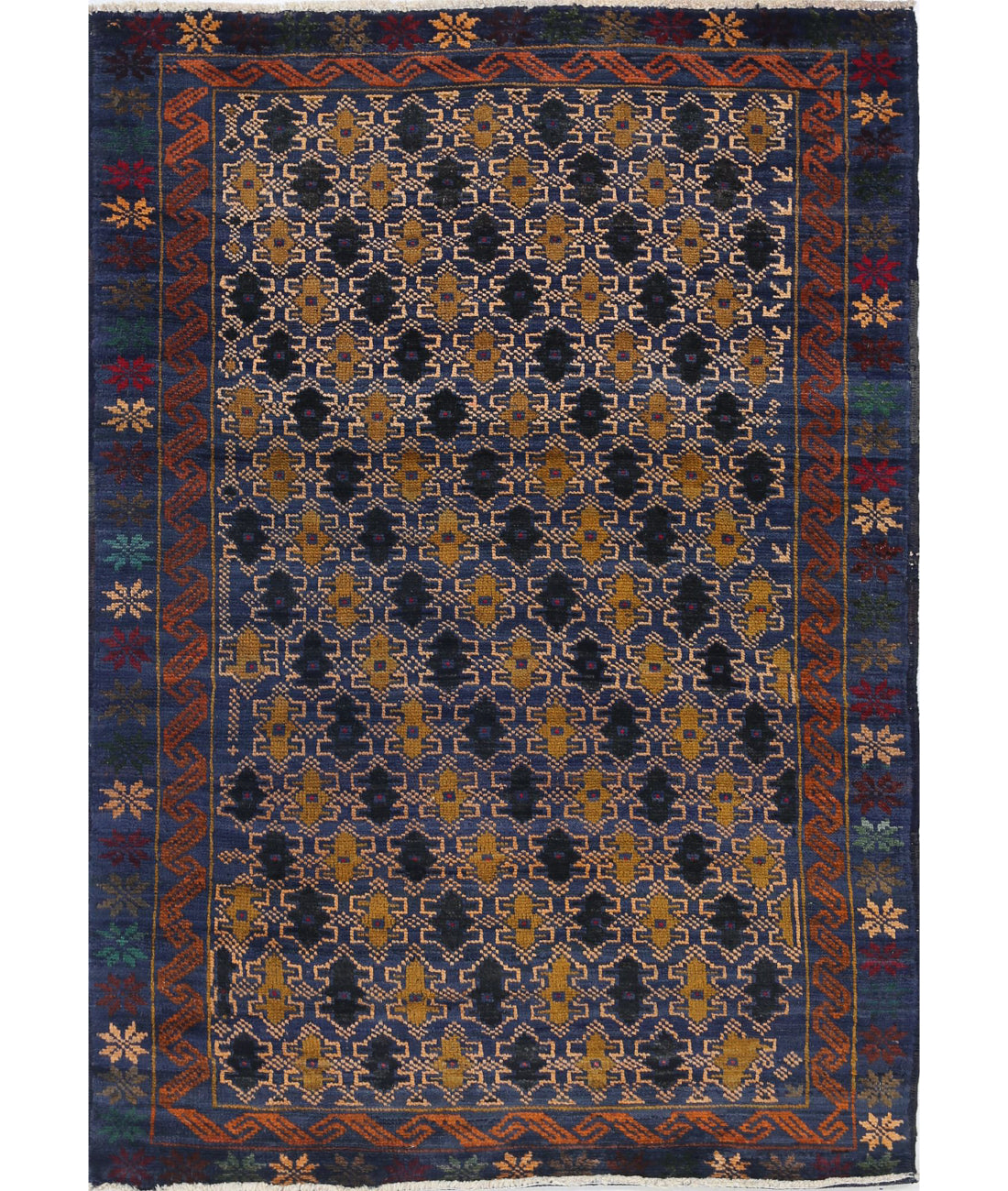 Baluch 3'3'' X 4'9'' Hand-Knotted Wool Rug 3'3'' x 4'9'' (98 X 143) / Red / N/A