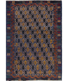 Baluch 3'3'' X 4'9'' Hand-Knotted Wool Rug 3'3'' x 4'9'' (98 X 143) / Red / N/A