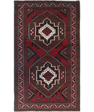 Baluch 2'11'' X 5'0'' Hand-Knotted Wool Rug 2'11'' x 5'0'' (88 X 150) / Red / N/A