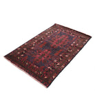 Baluch 3'0'' X 4'9'' Hand-Knotted Wool Rug 3'0'' x 4'9'' (90 X 143) / Red / N/A